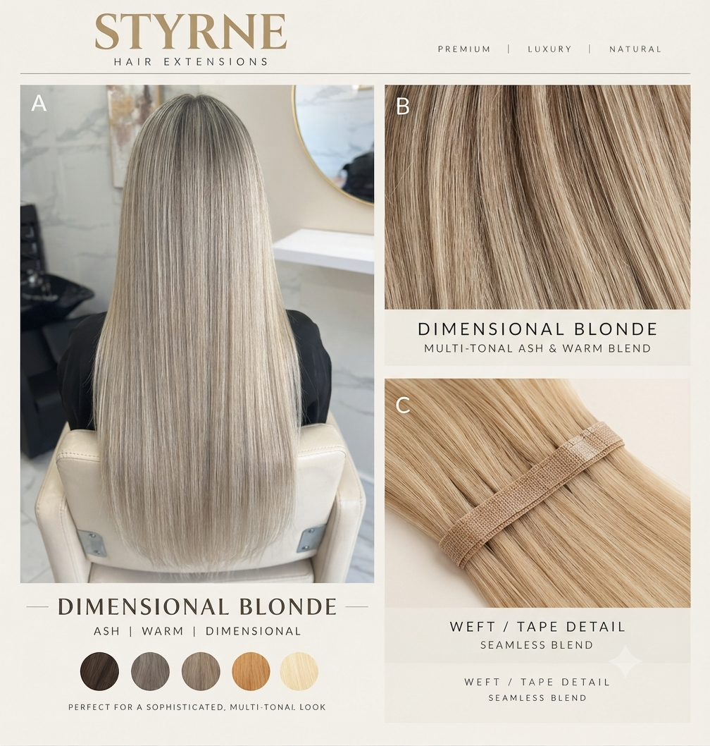 Dimensional Blonde Virgin Human Hair Extensions