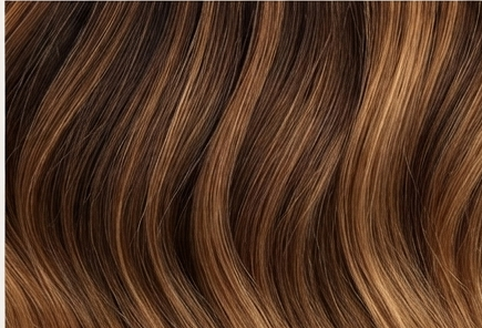 Rooted Caramel Balayage Human Hair Extensions